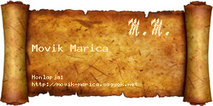 Movik Marica névjegykártya